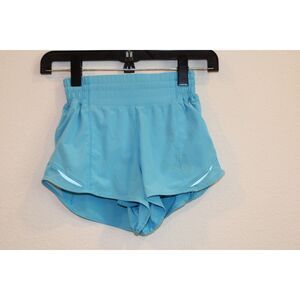 Lululemon blue size 0 running shorts built in liner